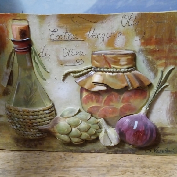โณ๐ซSigned Virgin Olive Oil Art By๐ฌ๐Sylvia Vassileva Made in U.S.A Gallery. ๐ - Picture 11 of 12